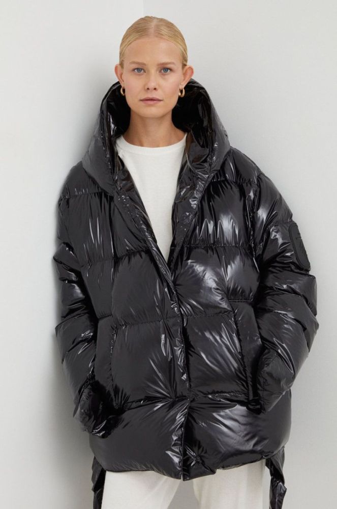 Пухова куртка MMC STUDIO Jesso Gloss жіноча колір чорний зимова oversize фото 7