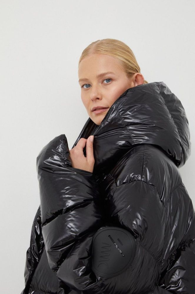 Пухова куртка MMC STUDIO Jesso Gloss жіноча колір чорний зимова oversize фото 8