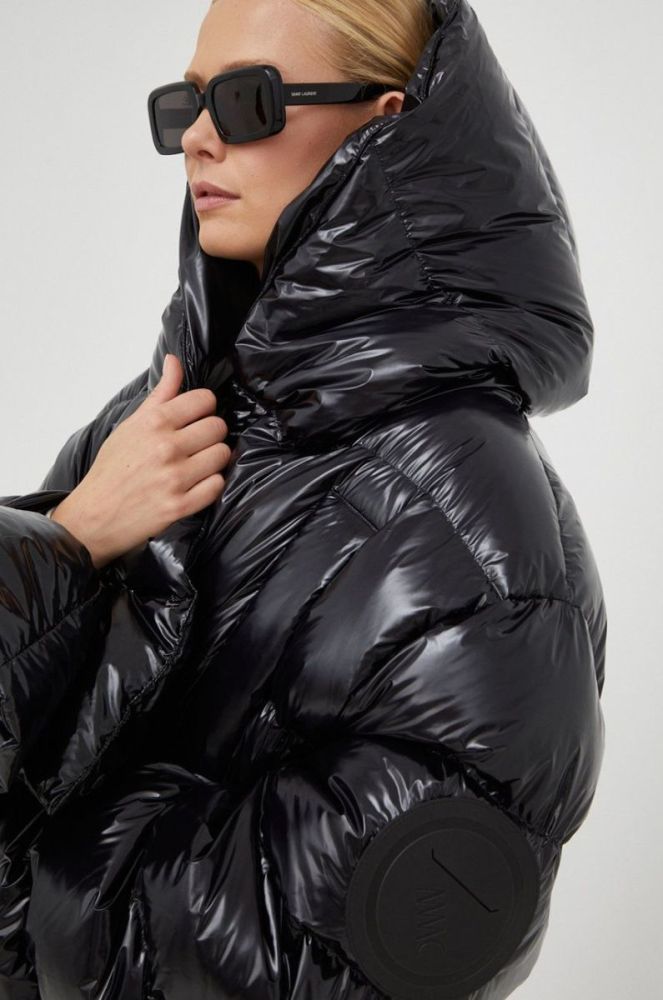 Пухова куртка MMC STUDIO Maffo Gloss жіноча колір чорний зимова oversize фото 4
