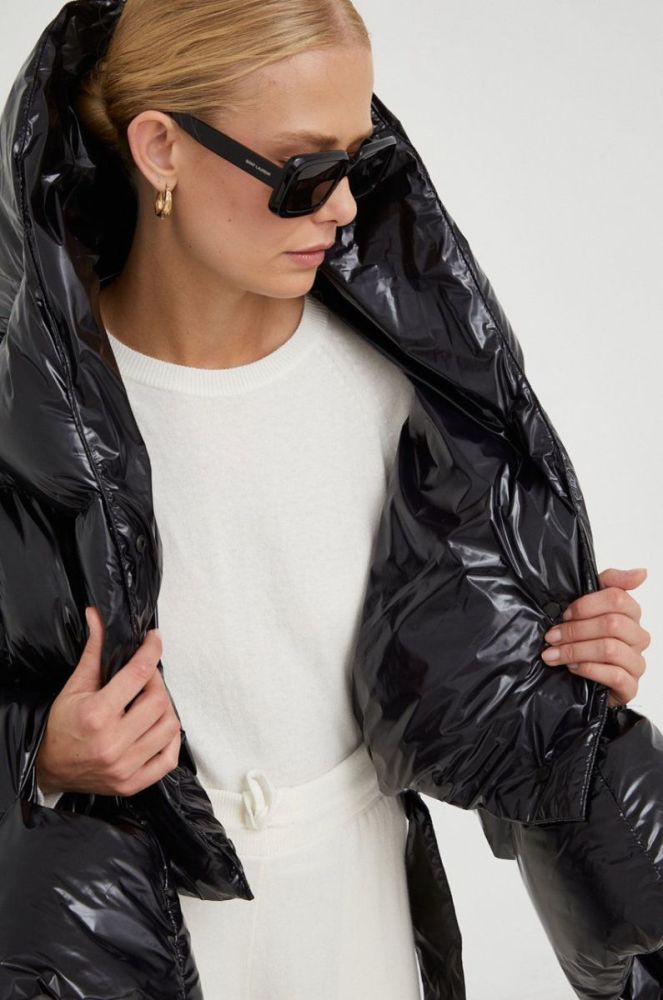 Пухова куртка MMC STUDIO Maffo Gloss жіноча колір чорний зимова oversize фото 7