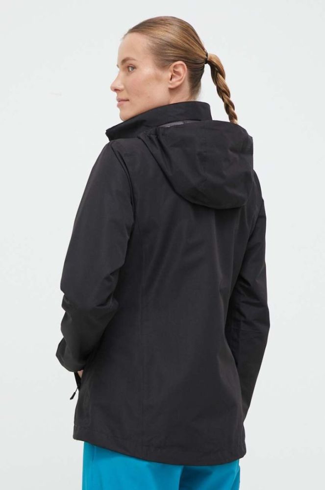 Куртка outdoor Jack Wolfskin Stormy Point колір чорний фото 3
