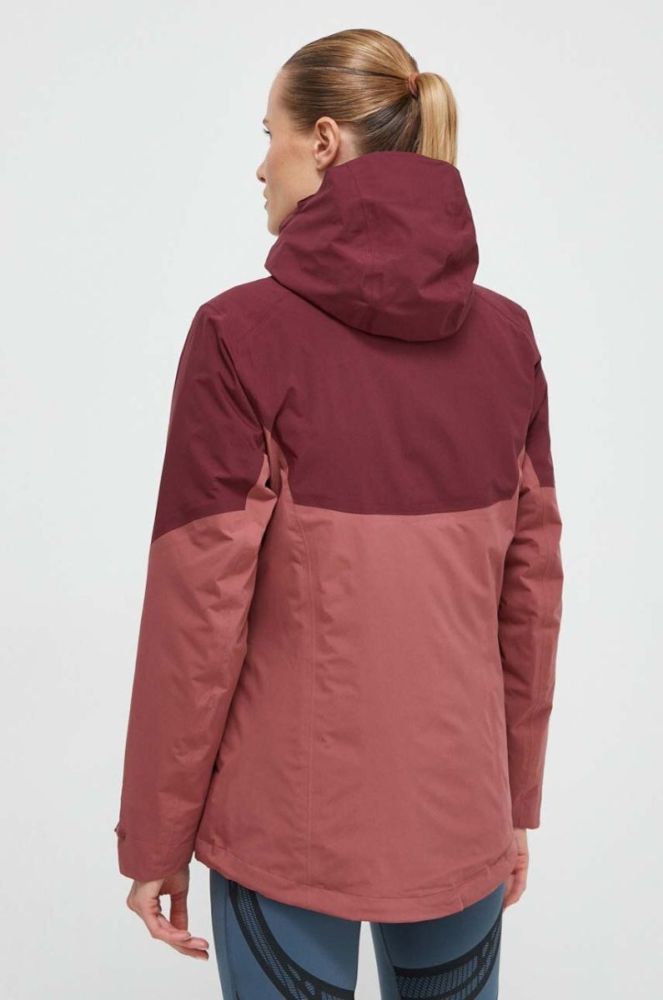 Куртка outdoor Jack Wolfskin Feldberg 3in1 колір рожевий фото 4