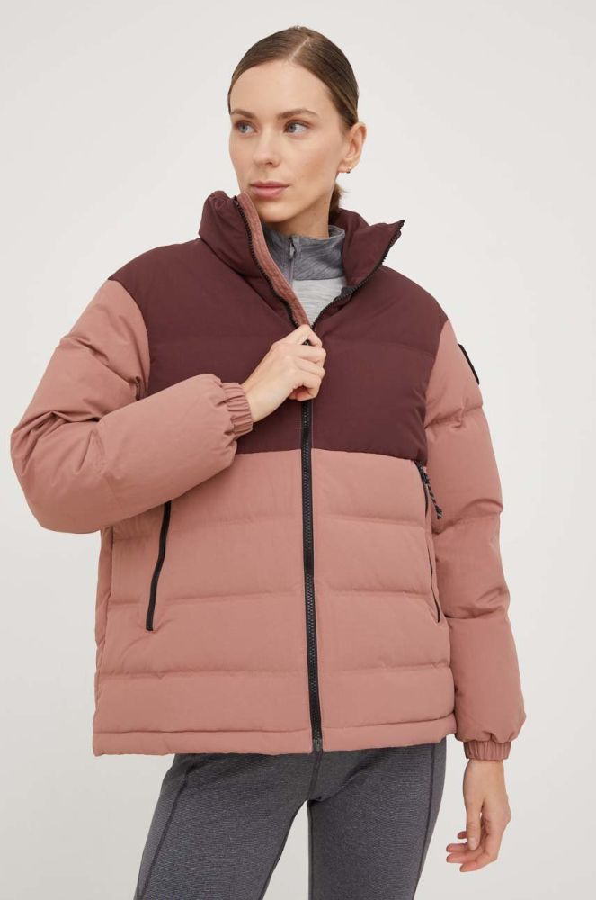 Пухова куртка Jack Wolfskin жіноча колір рожевий зимова (2804320)