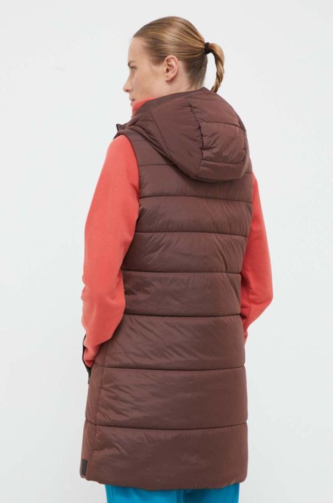 Безрукавка Jack Wolfskin жіночий колір коричневий перехідний фото 3