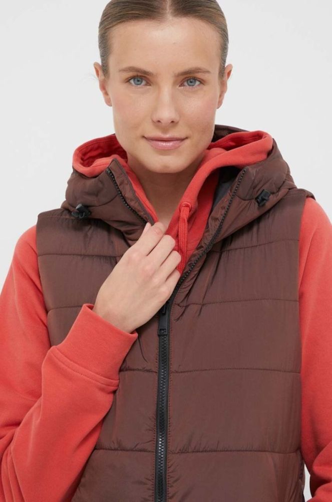 Безрукавка Jack Wolfskin жіночий колір коричневий перехідний фото 4