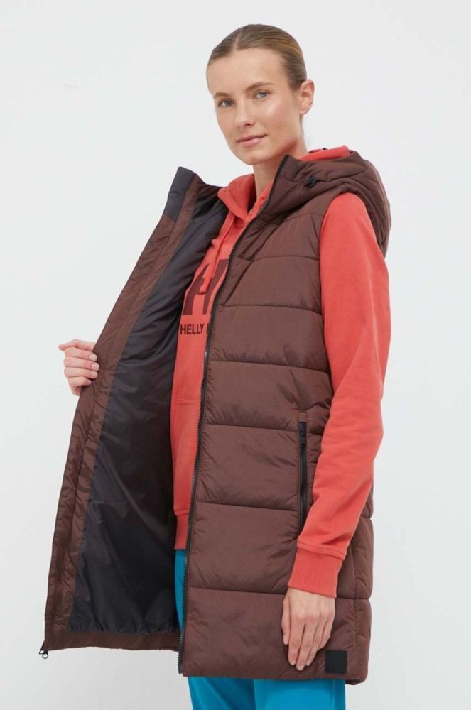 Безрукавка Jack Wolfskin жіночий колір коричневий перехідний фото 6