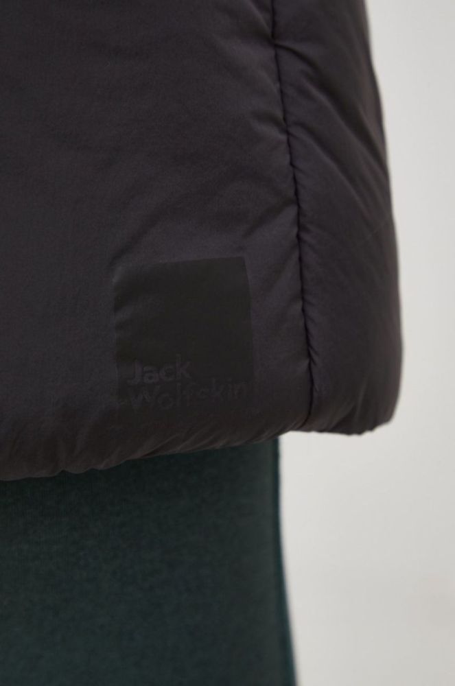 Безрукавка Jack Wolfskin жіночий колір чорний зимовий фото 5