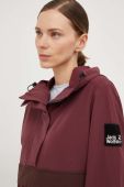 Куртка Jack Wolfskin жіноча колір бордовий перехідна