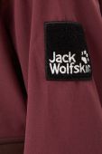 Куртка Jack Wolfskin жіноча колір бордовий перехідна