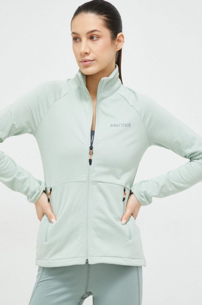 Спортивна кофта Marmot Leconte Fleece колір бірюзовий фото 4