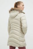 Пухова куртка Marmot жіноча колір бежевий зимова