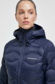 Пухова куртка Peak Performance жіноча колір синій перехідна (3600071)