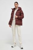Пухова куртка Peak Performance жіноча колір коричневий зимова (3581719)