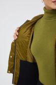 Куртка Sisley жіноча колір зелений перехідна