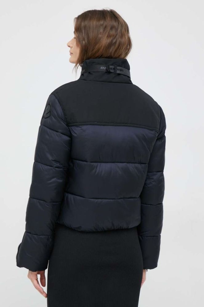 Куртка Invicta жіноча колір чорний зимова oversize фото 3