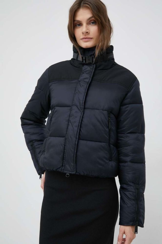 Куртка Invicta жіноча колір чорний зимова oversize фото 4