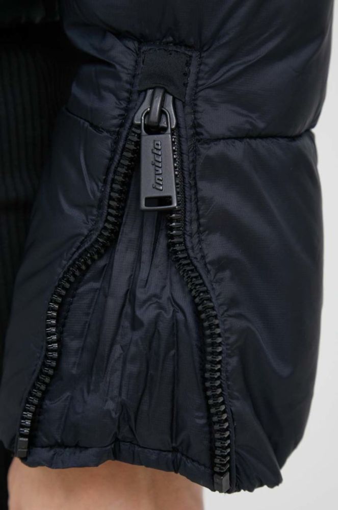 Куртка Invicta жіноча колір чорний зимова oversize фото 5
