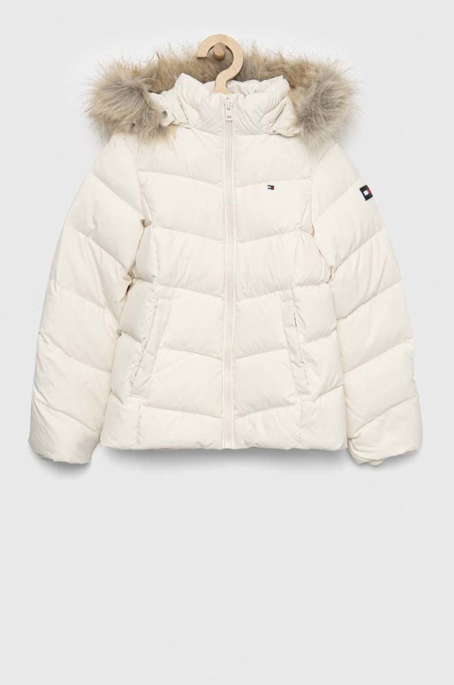 Дитяча пухова куртка Tommy Hilfiger колір білий (2574703)