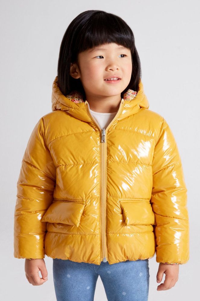 Дитяча двостороння куртка Mayoral колір жовтий (2491117)