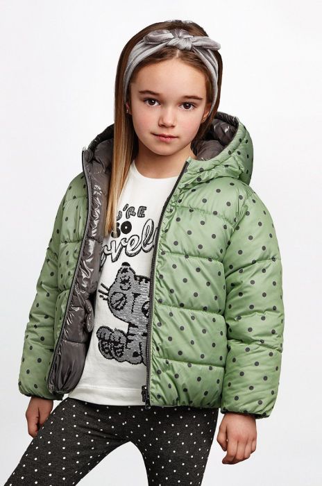 Дитяча двостороння куртка Mayoral колір сірий (2491789)