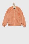 Дитяча куртка-бомбер Guess колір помаранчевий