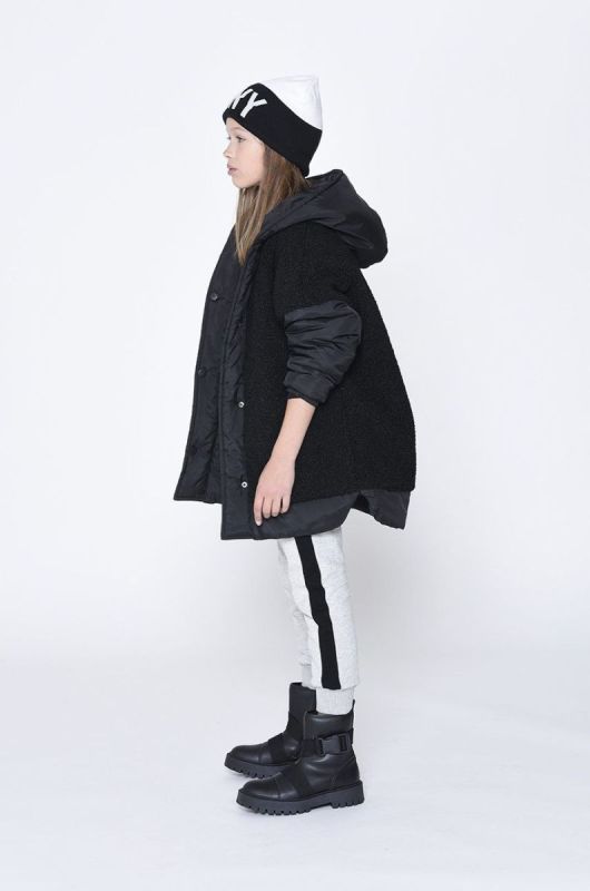 Дитяча двостороння куртка Dkny колір чорний (2698323)