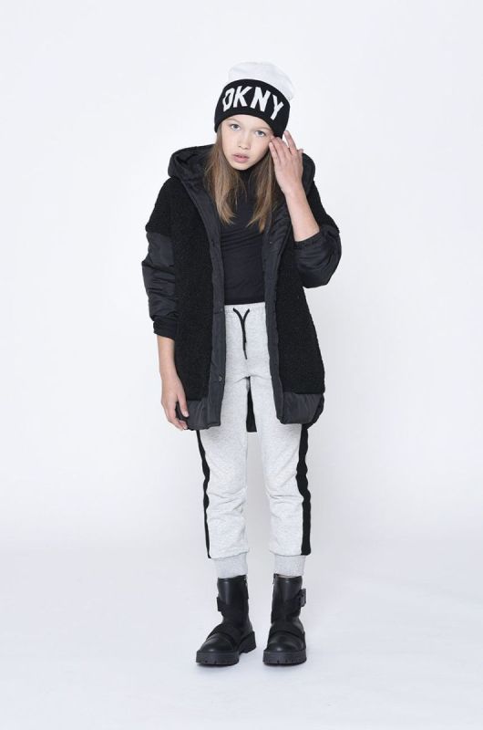 Дитяча двостороння куртка Dkny колір чорний (2698323) фото 2