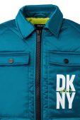 Дитяча куртка Dkny колір бірюзовий