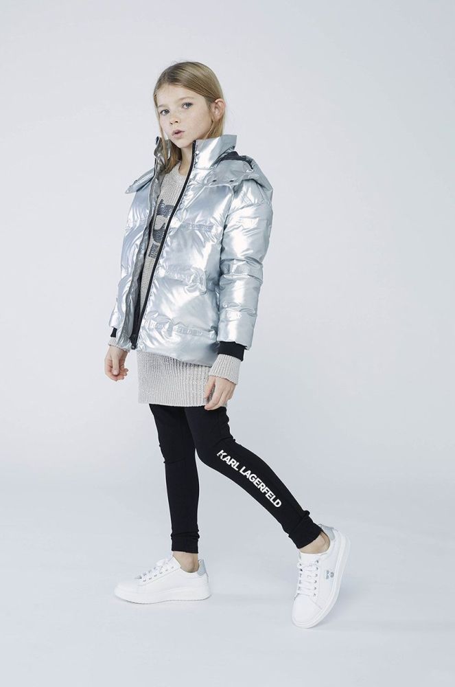 Дитяча куртка Karl Lagerfeld колір сірий (2698358)