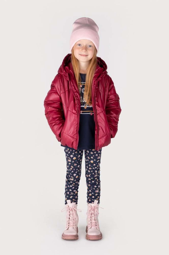 Дитяча куртка Coccodrillo колір бордовий