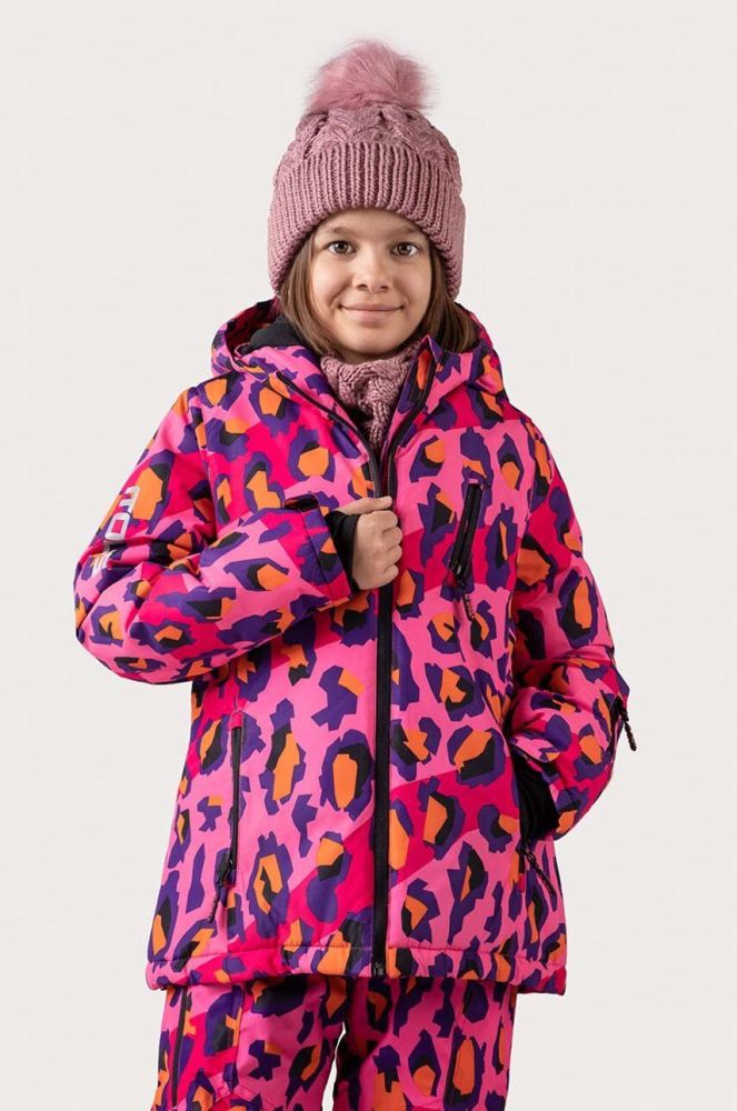 Дитяча гірськолижна куртка Coccodrillo колір рожевий
