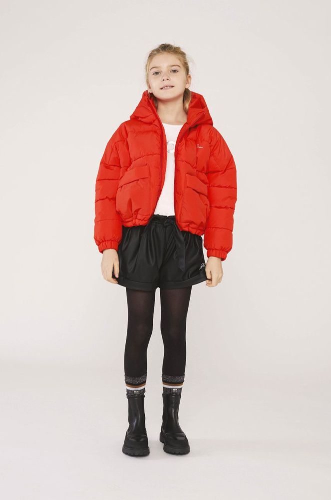 Дитяча двостороння пухова куртка BOSS колір червоний (2698390)