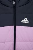 Дитяча куртка adidas Performance колір фіолетовий