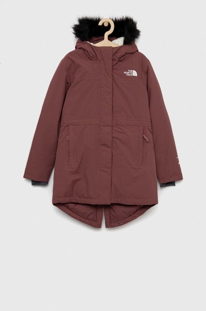 Дитяча пухова куртка The North Face колір рожевий (2895774)