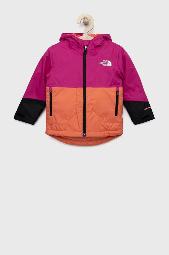 Дитяча куртка The North Face колір рожевий