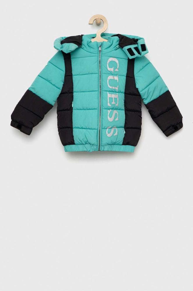 Дитяча куртка Guess колір бірюзовий (2836391)