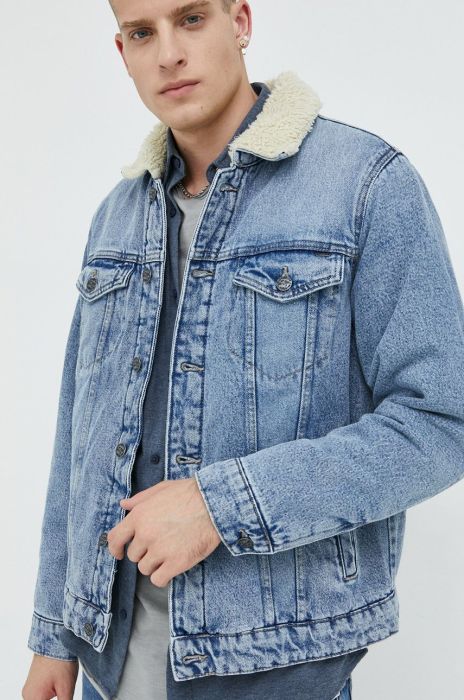 Джинсова куртка Only & Sons чоловіча перехідна колір блакитний