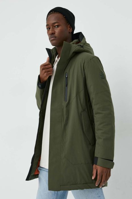 Куртка s.Oliver чоловіча колір зелений перехідна (2829764)