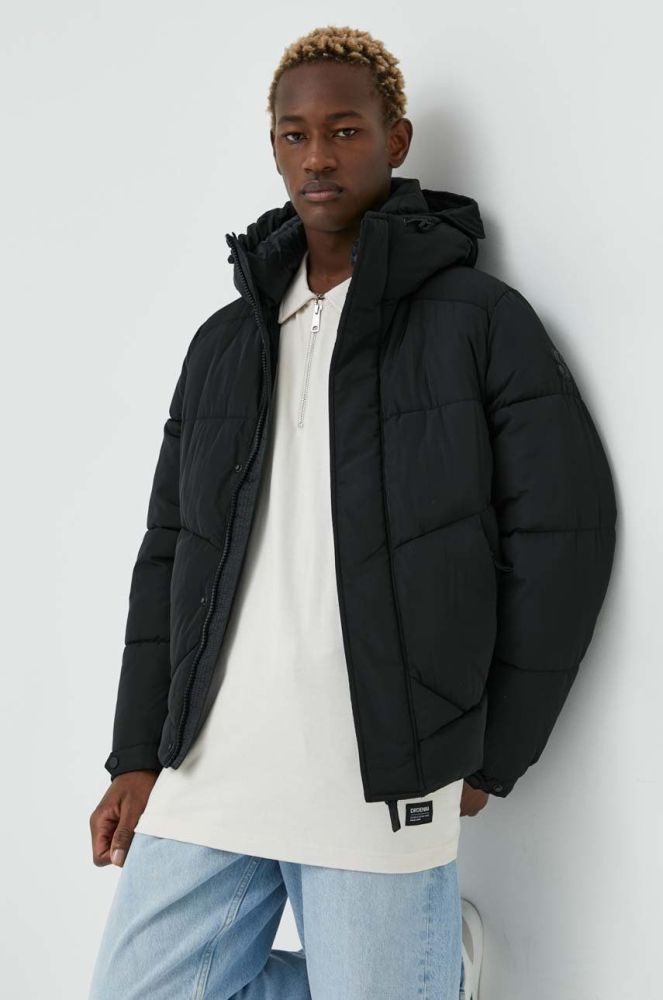 Куртка s.Oliver чоловіча колір чорний зимова (2829796)