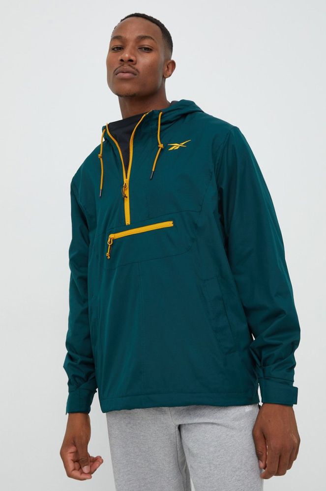 Куртка Reebok Classic чоловіча колір зелений перехідна (2700815)