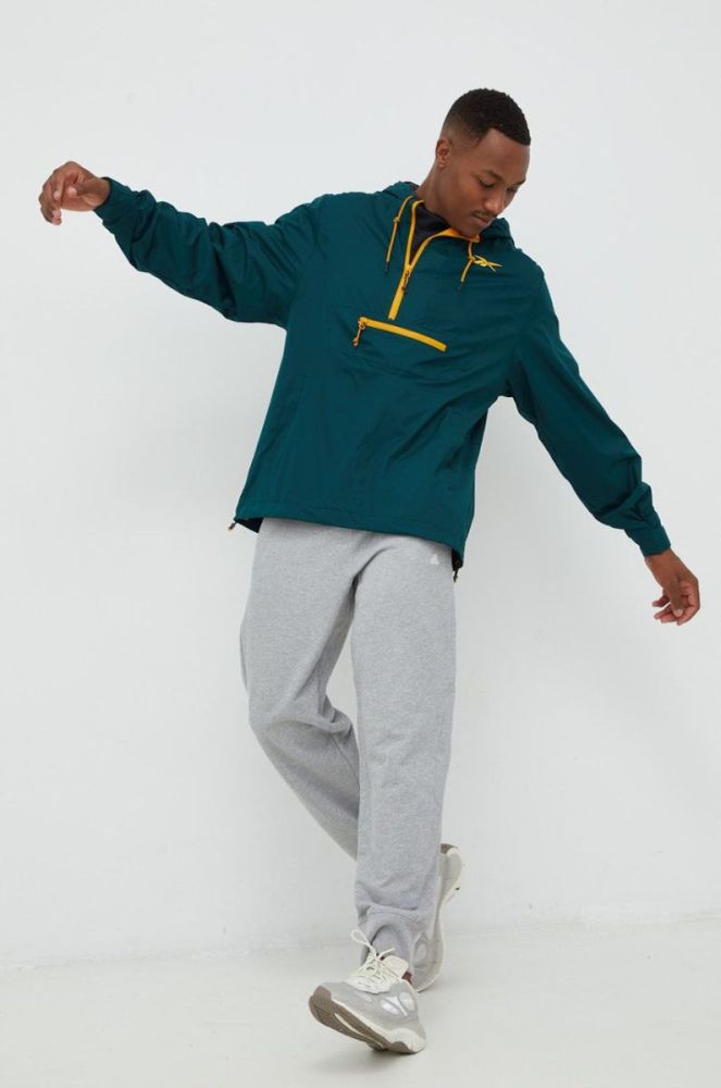 Куртка Reebok Classic чоловіча колір зелений перехідна (2700815) фото 2