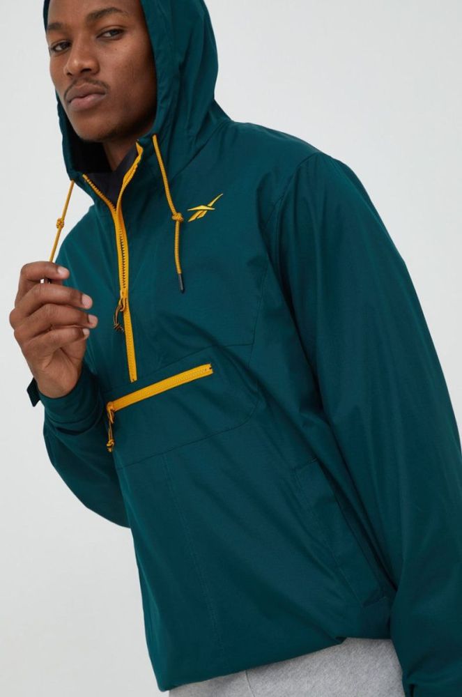 Куртка Reebok Classic чоловіча колір зелений перехідна (2700815) фото 4