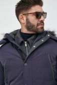 Пухова парка Guess чоловіча колір синій зимова (2804377) Пухова парка Guess чоловіча колір синій зимова (2804377)