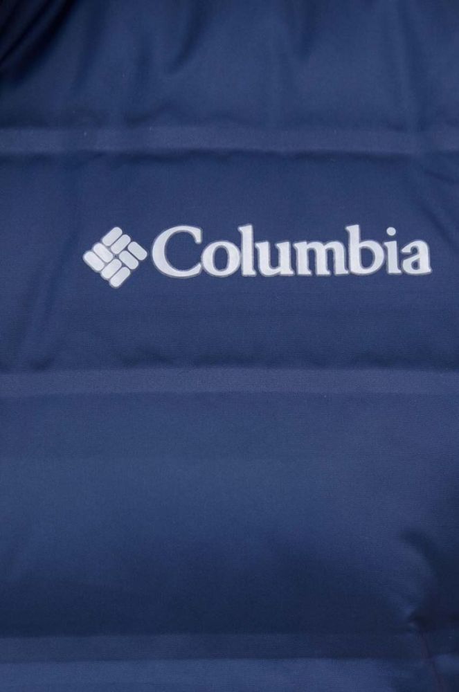 Спортивний пуховий жилет Columbia Lake 22 колір синій перехідний фото 5