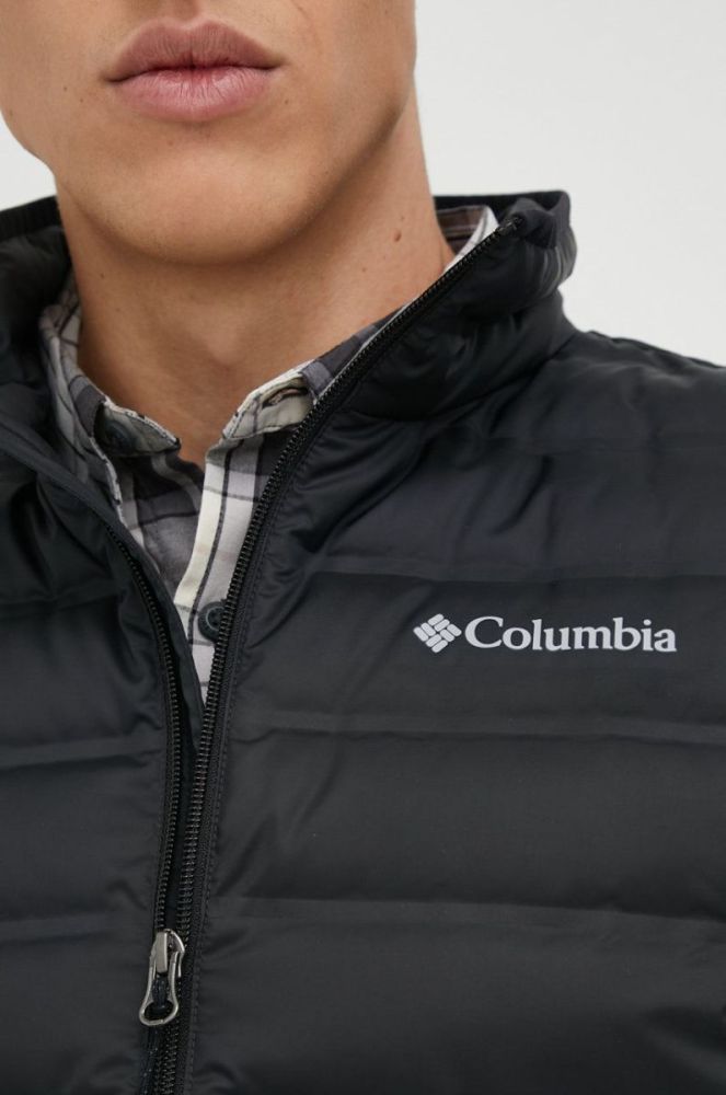 Спортивний пуховий жилет Columbia Lake 22 колір чорний перехідний фото 5