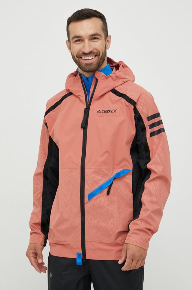 Куртка outdoor adidas TERREX Utilitas колір помаранчевий перехідна