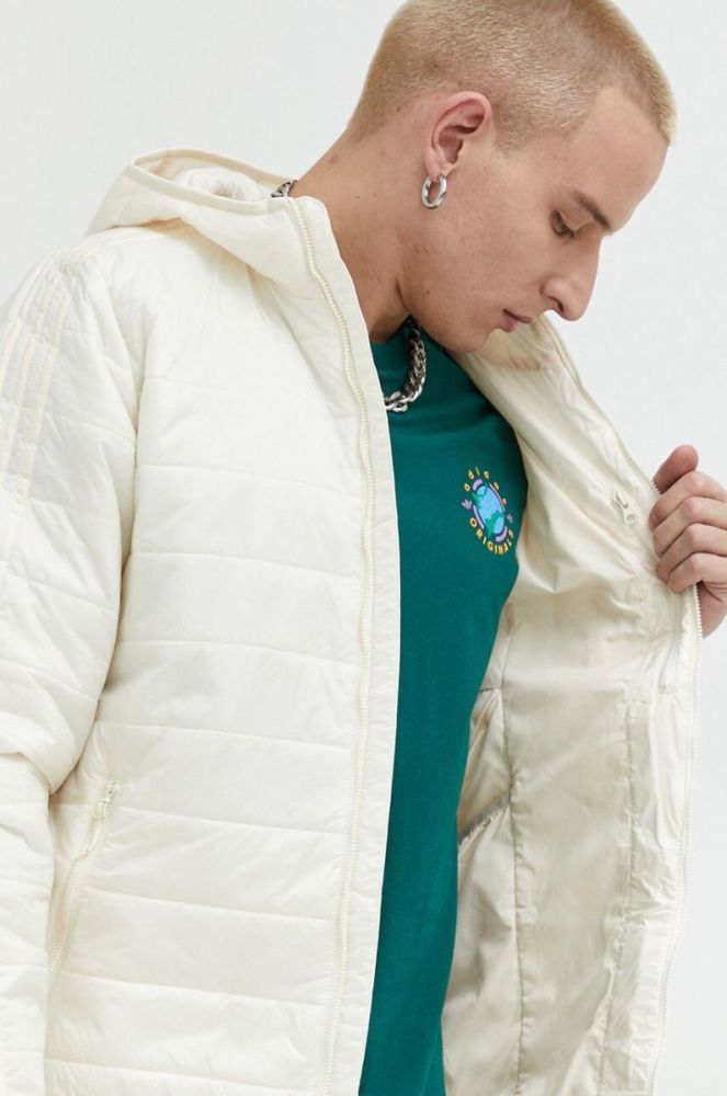 Куртка adidas Originals чоловіча колір бежевий перехідна (2877116) фото 7