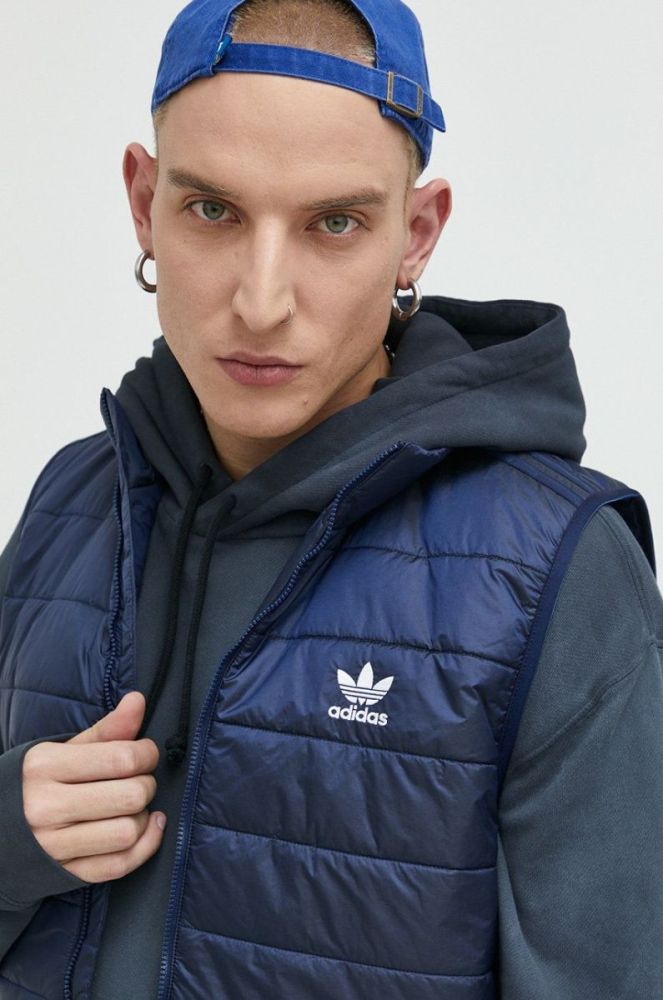 Безрукавка adidas Originals чоловічий колір синій перехідний (2877125) фото 4