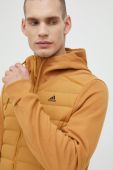 Кофта adidas Performance Varilite Hybrid чоловіча колір коричневий