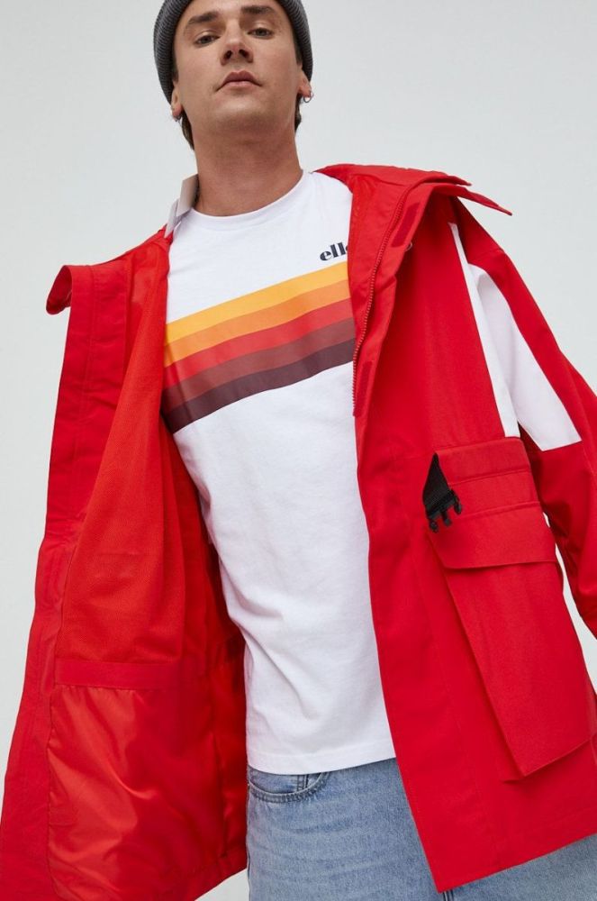 Дощовик Fila чоловіча колір червоний перехідна фото 6